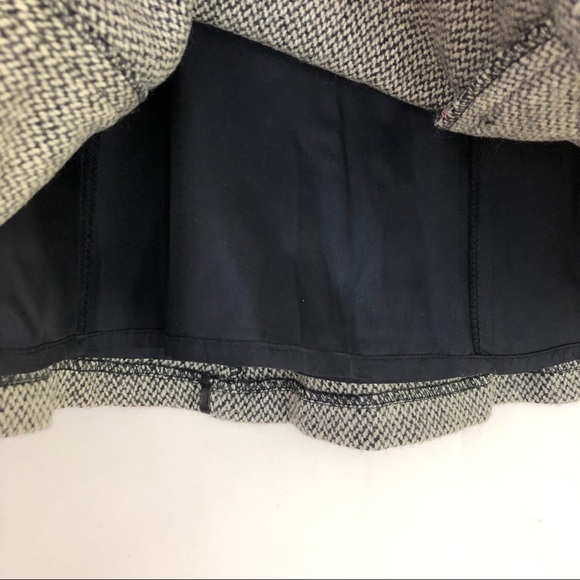 Ralph Lauren Faux Leather Trim Wool Tweed Skirt - Picture 7 of 8